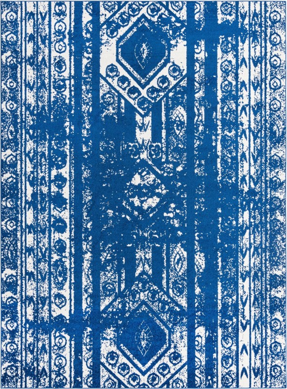 10' x 13' Underhill · Diamond rug, navy blue