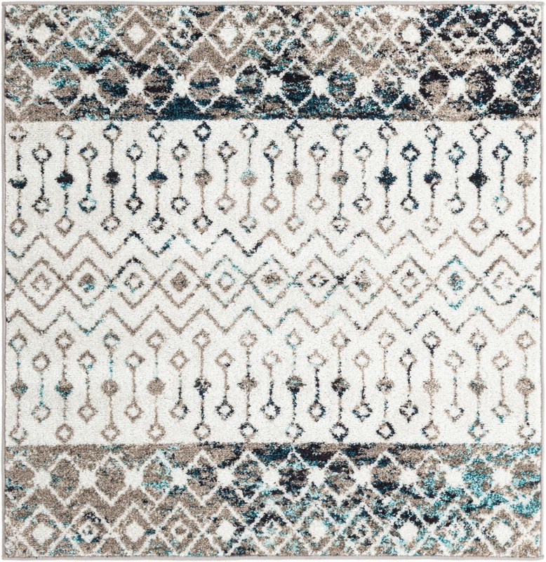 4' x 4' Vernon · Border rug