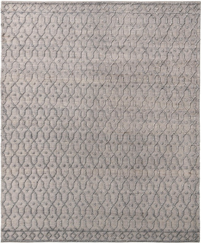 7' 10 x 10' Ringwood · Lattice rug, heathered gray