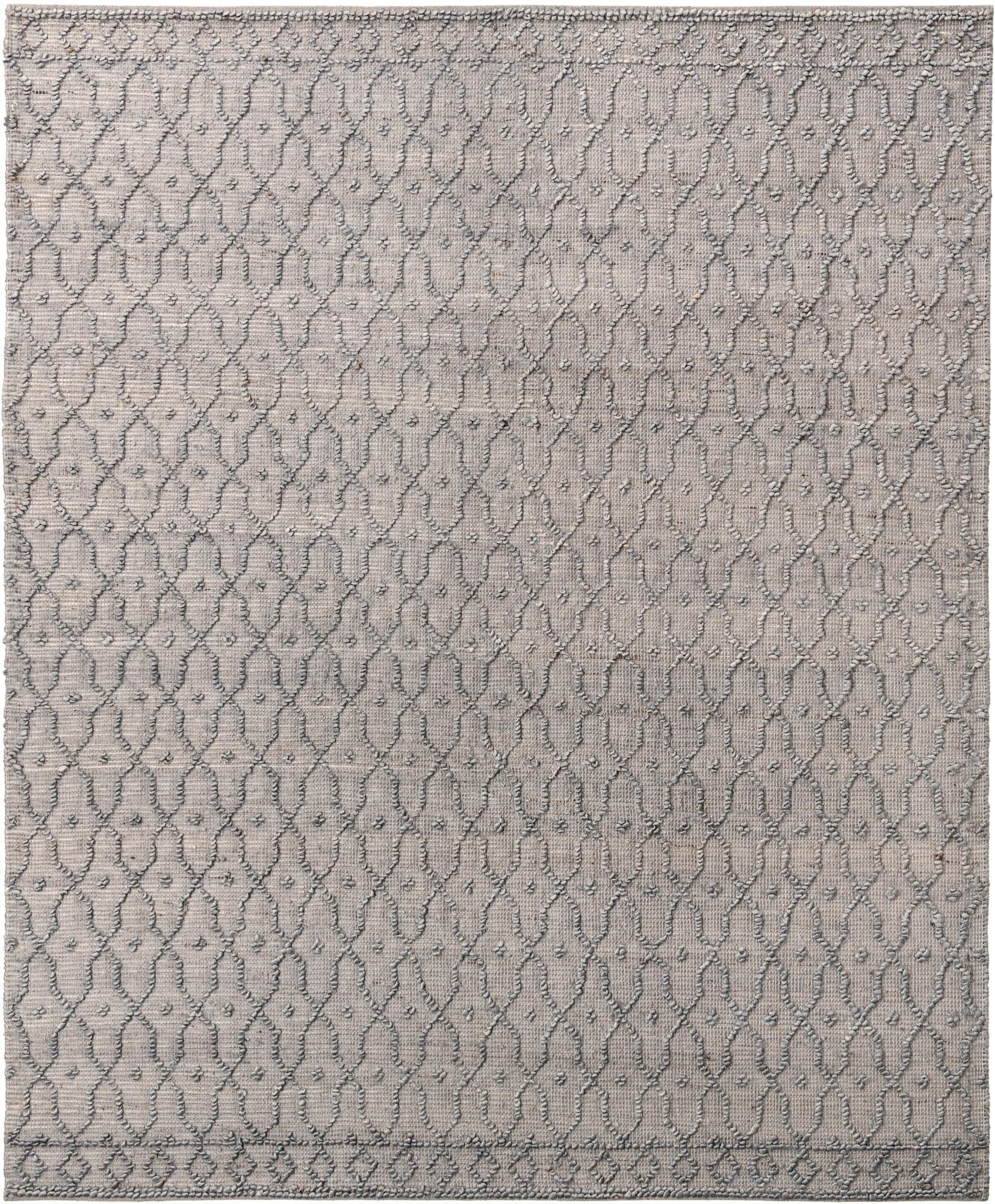 7' 10 x 10' Ringwood · Lattice rug, heathered gray