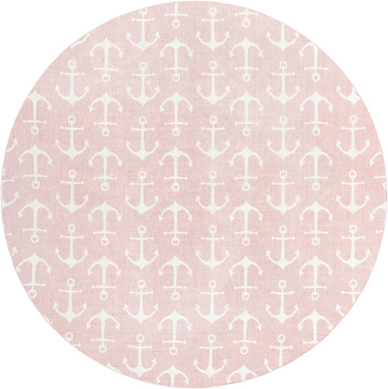 13' x 13' Millbrook · Pictoral Outdoor Rug, pink