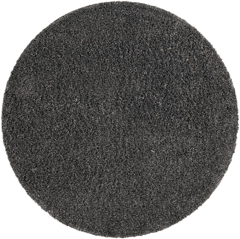 6' x 6' Dunham · Solid shag rug, charcoal