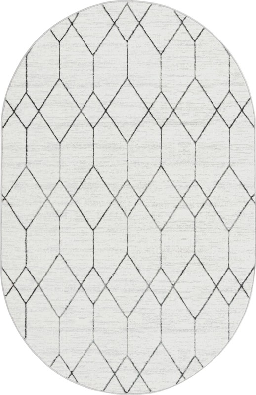 Thatcher · Diamond rug, white
