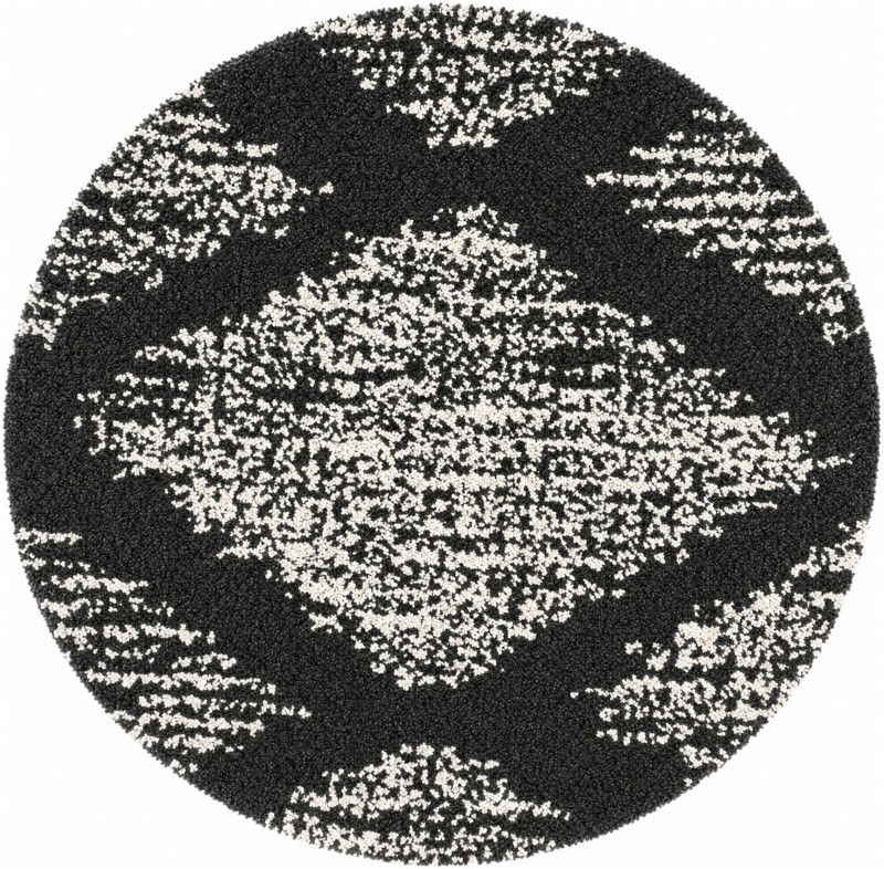 4' x 4' Cobble · Diamond Shag Rug