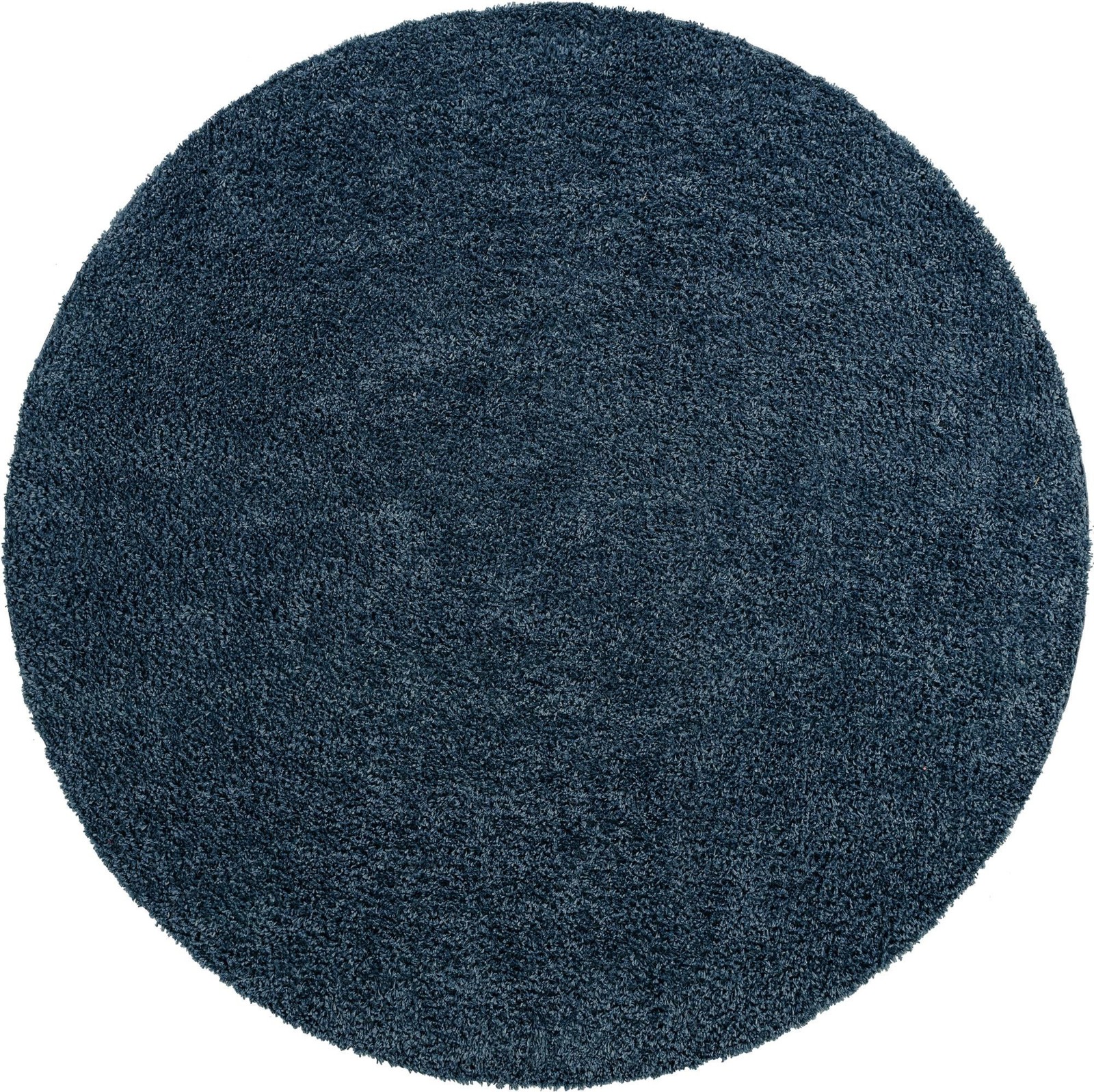 7' x 7' Dunham · Solid shag rug, marine blue