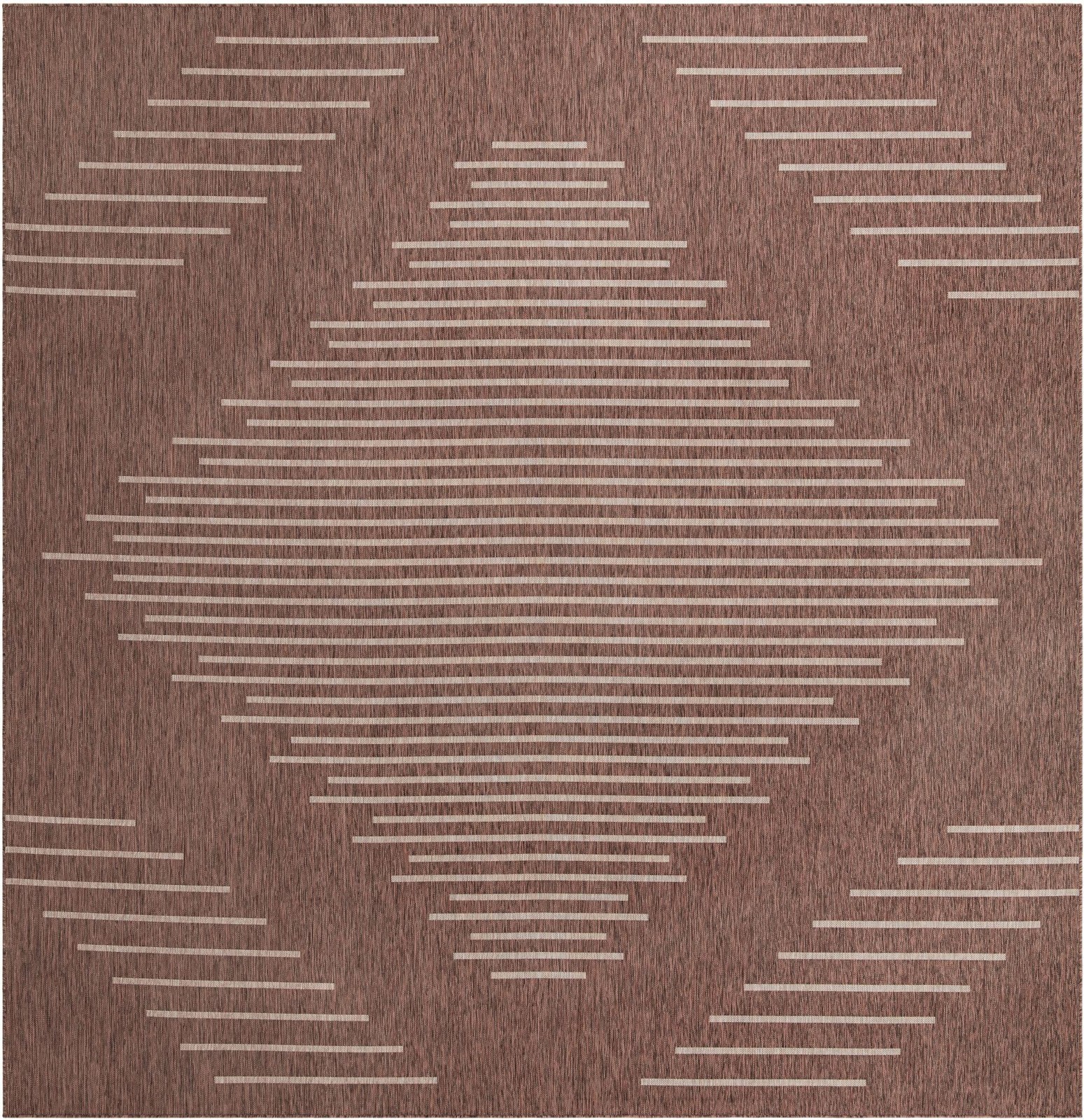 13' x 13' Harlow · Diamond Outdoor Rug, brown