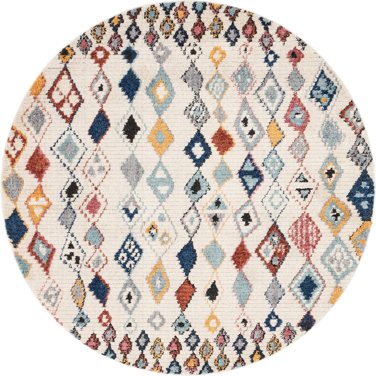 7' x 7' Southwind · Diamond rug, multi