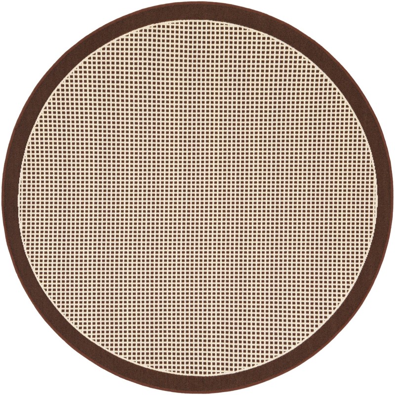 5' x 5' Gifford · Border Outdoor Rug, brown