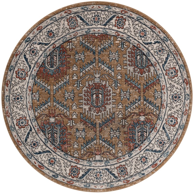 6' x 6' Bozeman · Border rug