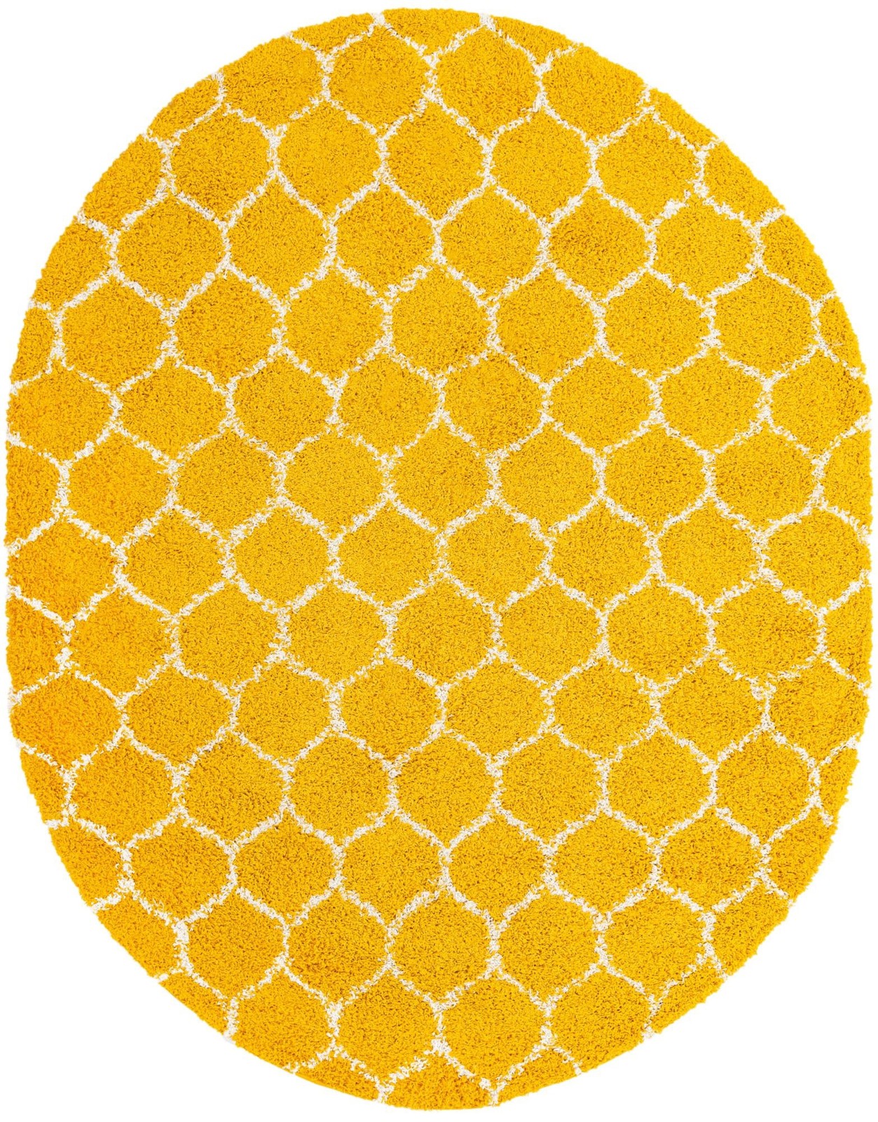 7' 10 x 10' Barnett · Trellis Shag Rug, yellow