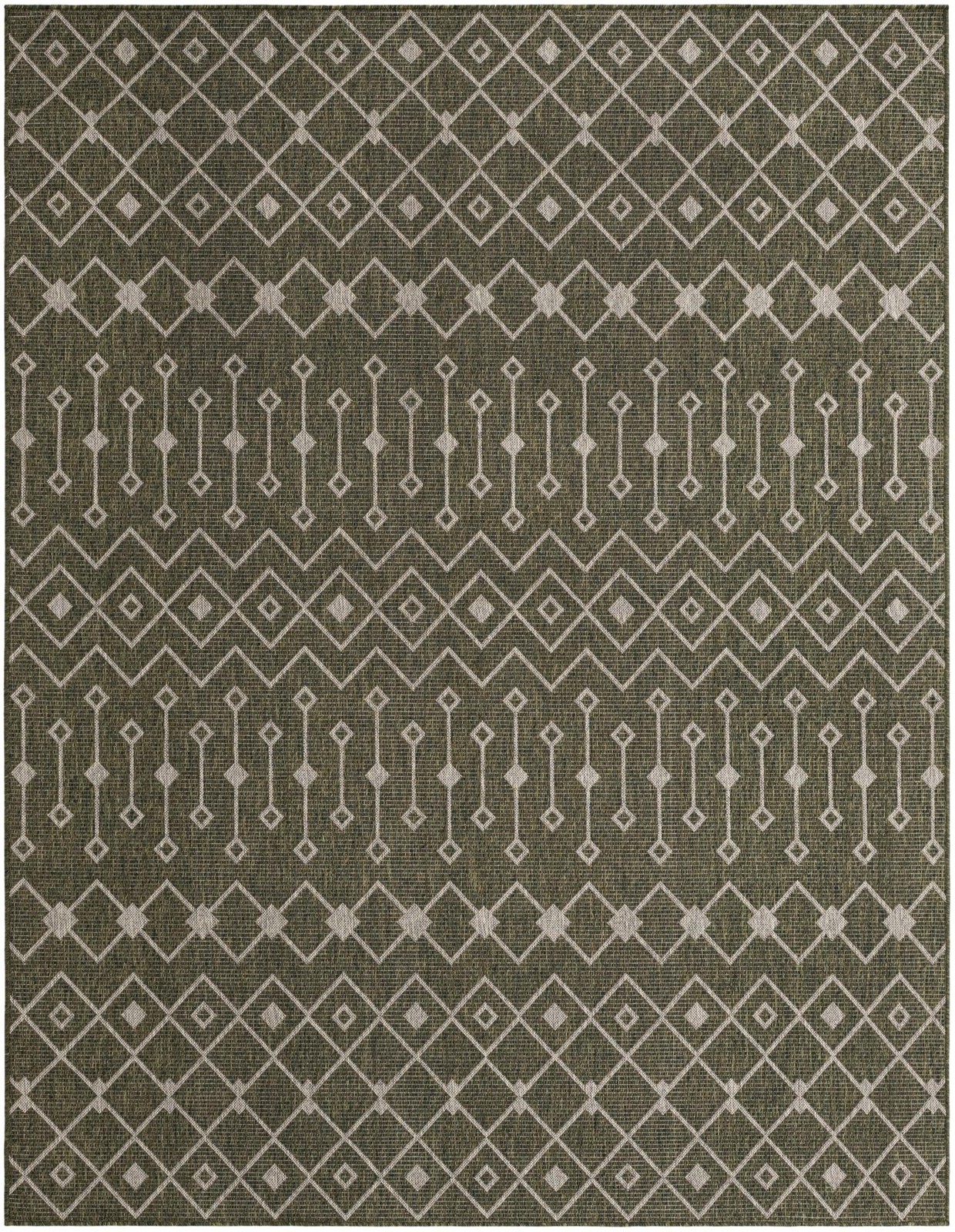 7' 10 x 10' Kearney · Chevron Outdoor Rug, green