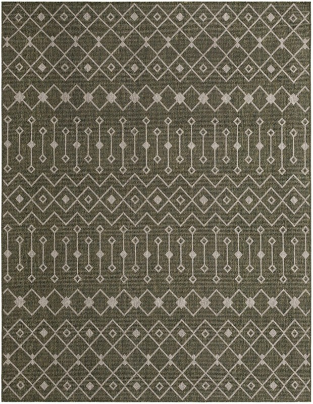 Kearney · Chevron Outdoor Rug, green