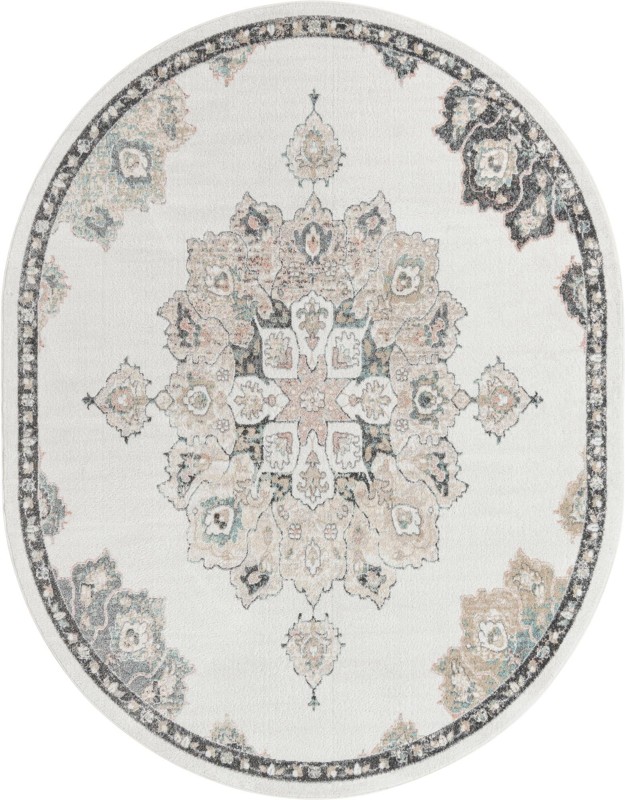 Nettle · Border rug, ivory