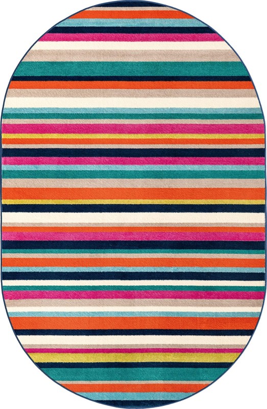 Vernal · Striped rug, multi
