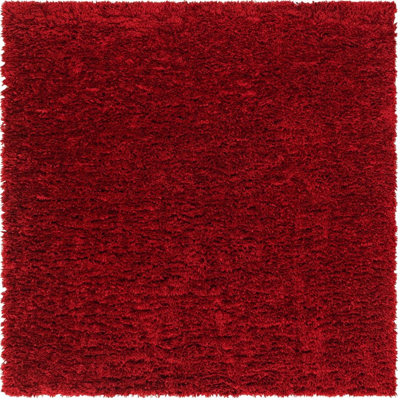 Olympia · Solid Shag Rug, merlot