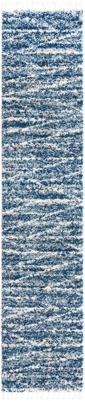 2' 7 x 12' Edenton · Abstract Shag Rug, blue