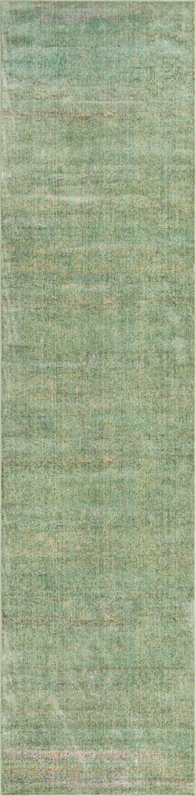 3' x 16' 5 Moorhead · Abstract rug, green and beige