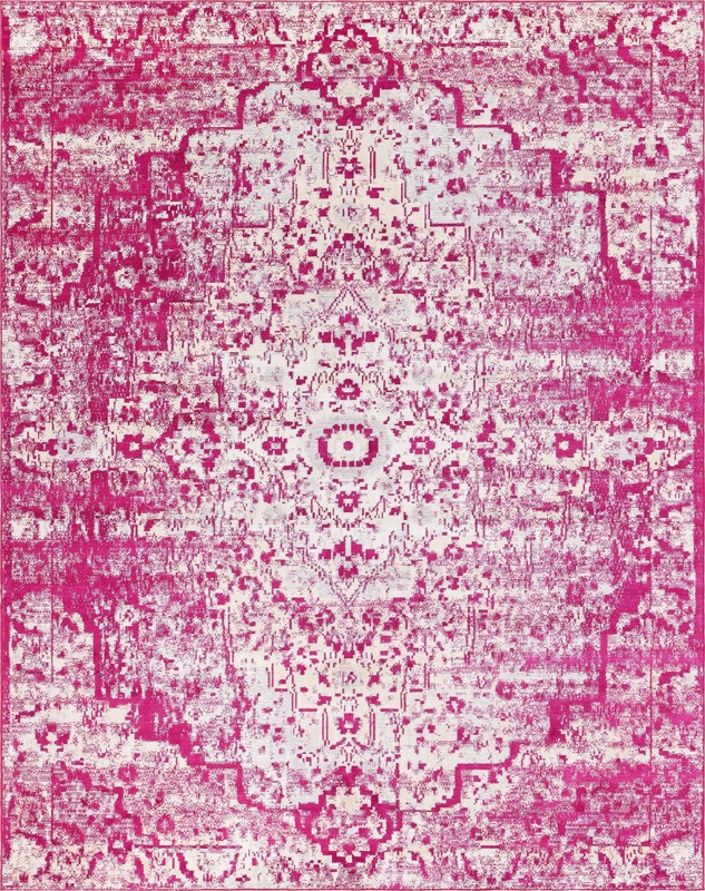 Garnet · Medallion rug, pink