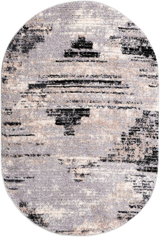 4' x 6' Amarillo · Abstract rug, gray