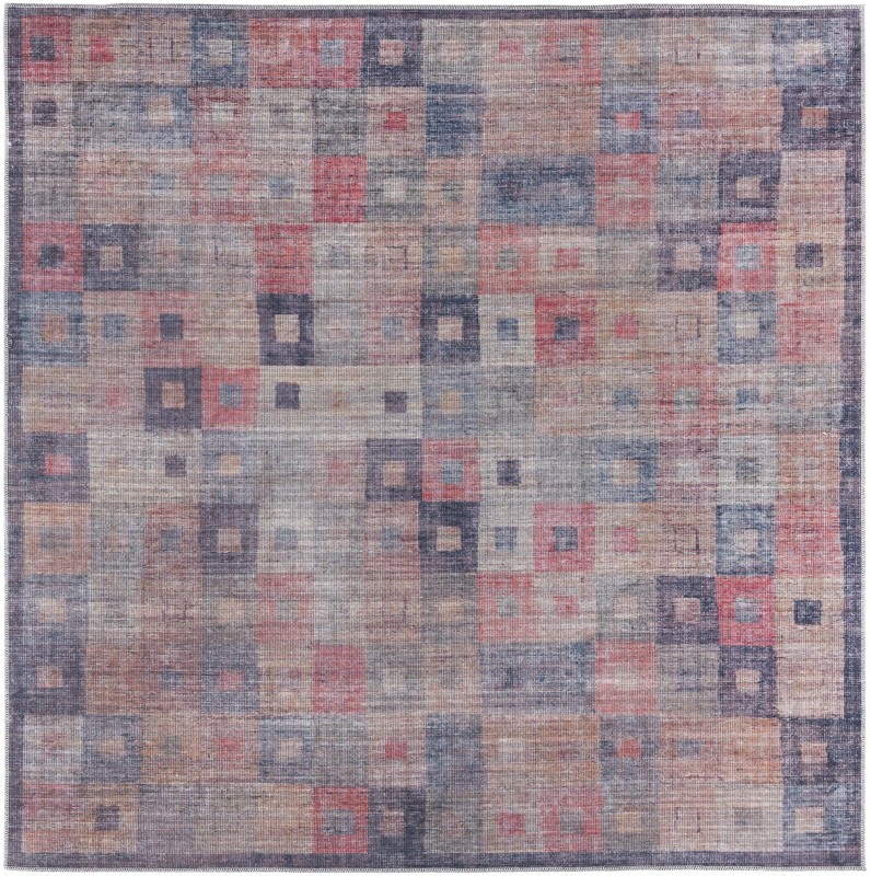 7' 10 x 7' 10 Lewes · Geometric Washable Rug, multi