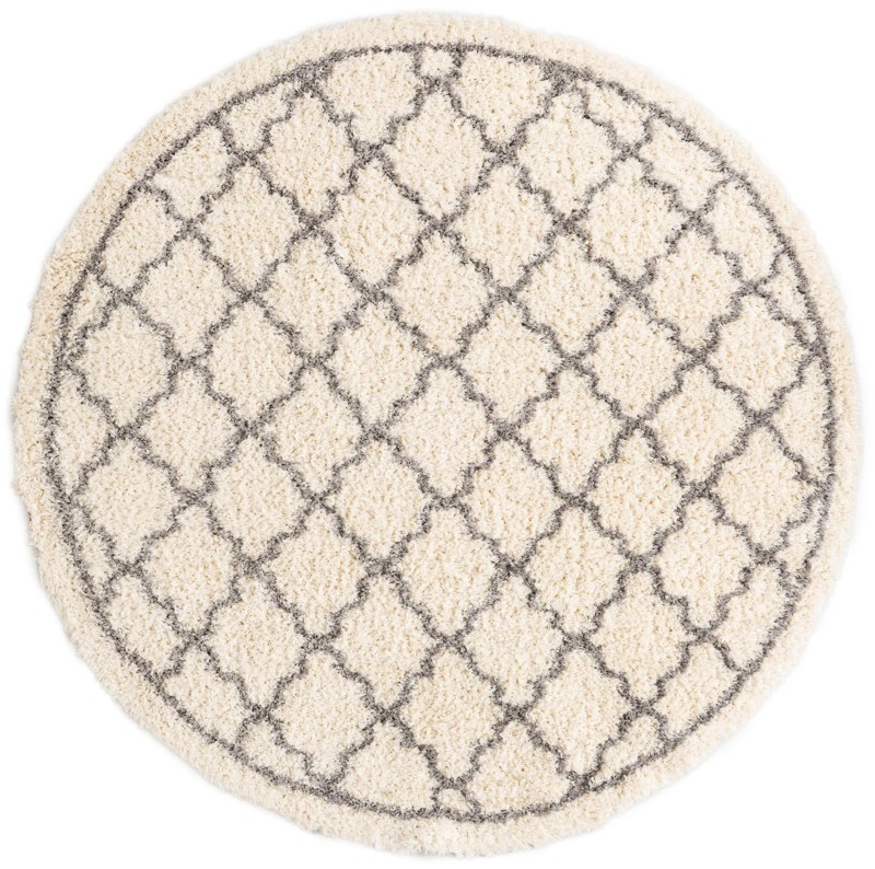 10' x 10' Kemble · Lattice Shag Rug, pearl