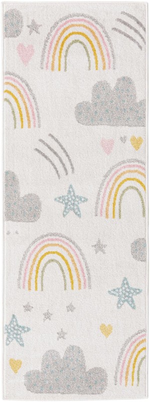 2' 2 x 6' Canton · Pictoral rug, ivory