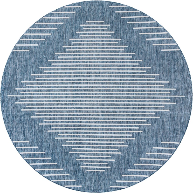 10' 8 x 10' 8 Harlow · Diamond Outdoor Rug, blue