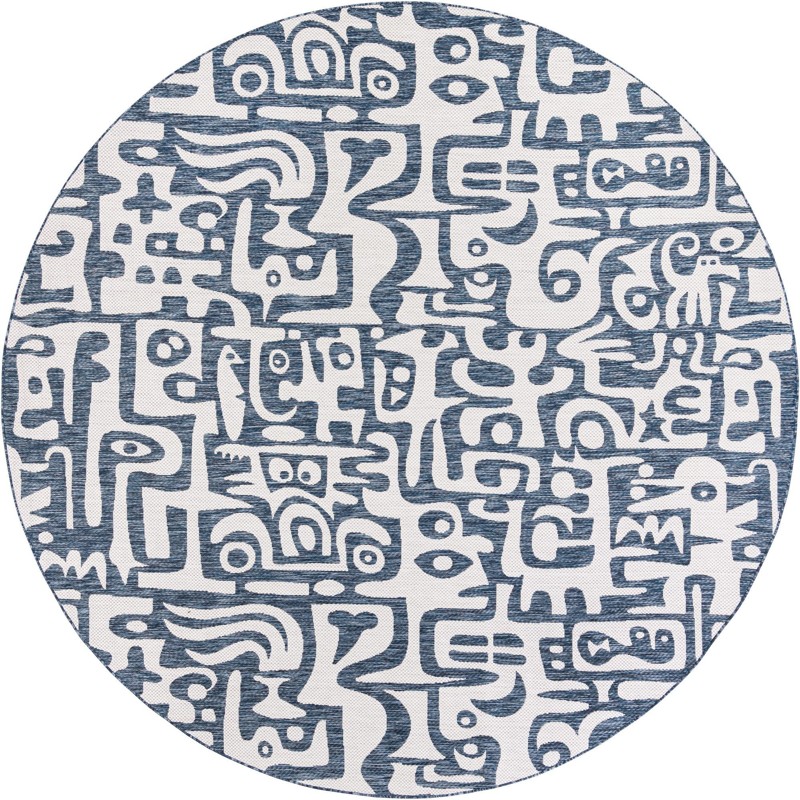 Hungerford · Abstract Outdoor Rug, blue