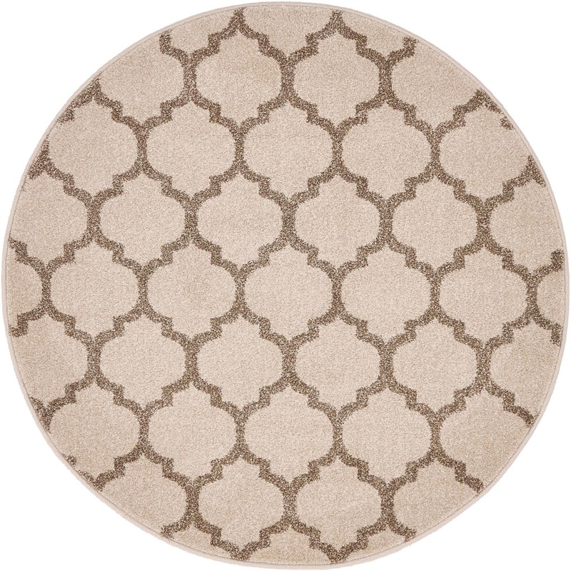 Arkwright · Lattice rug, beige and tan