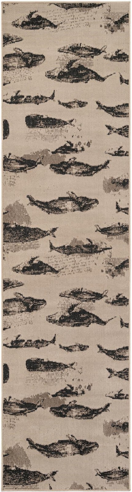 2' 7 x 10' Cantrell · Pictoral Outdoor Rug, beige