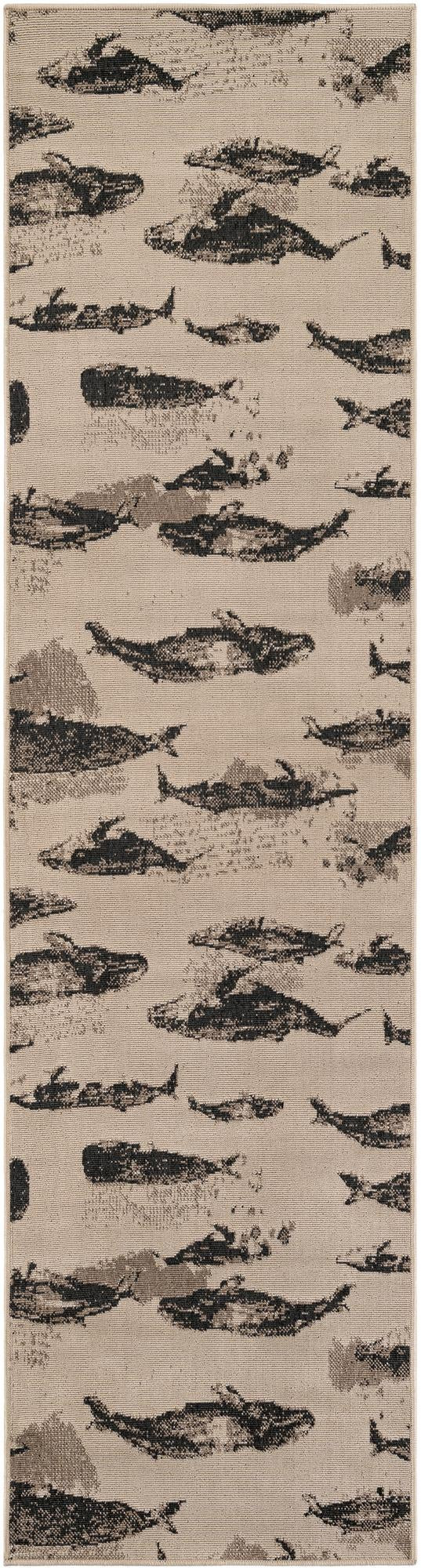 2' 7 x 10' Cantrell · Pictoral Outdoor Rug, beige