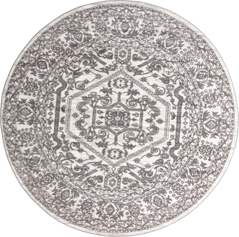 Chamomile · Medallion rug, white