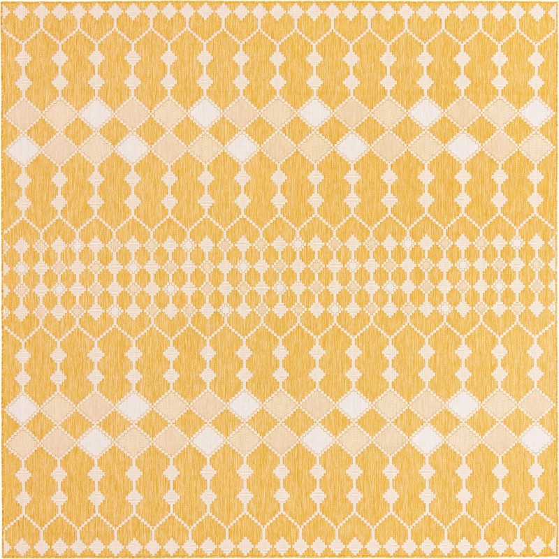 Ramsden · Diamond Outdoor Rug, yellow