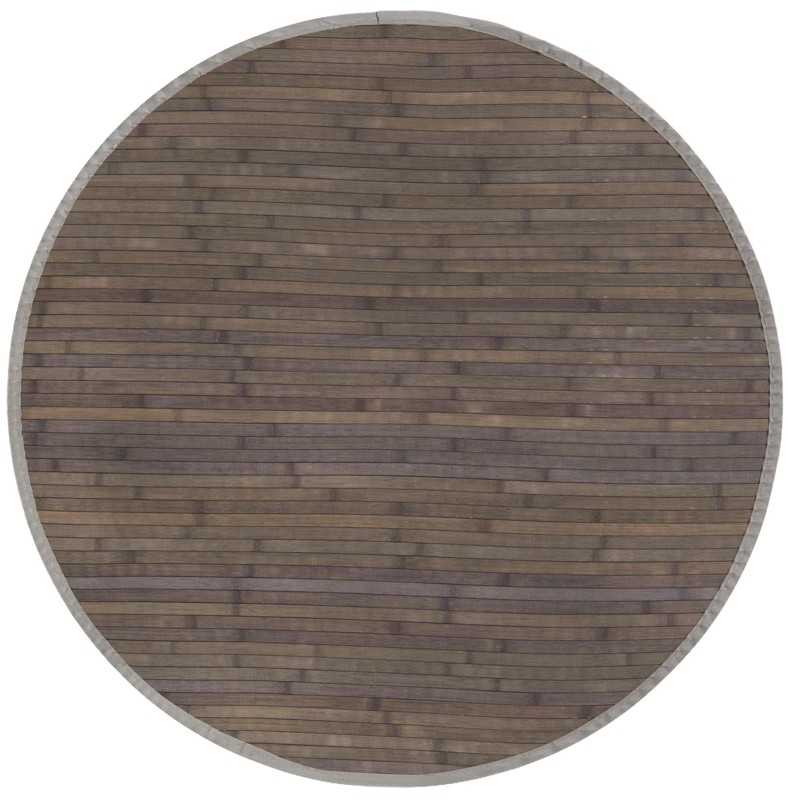 3' 3 x 3' 3 Nora · Border rug, gray