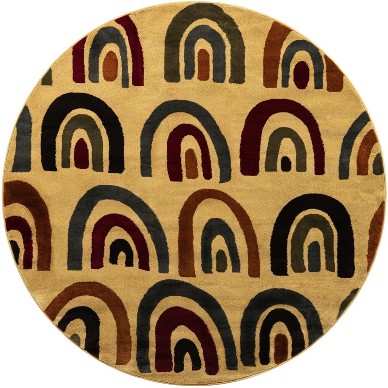 Foxley · Geometric rug, cream