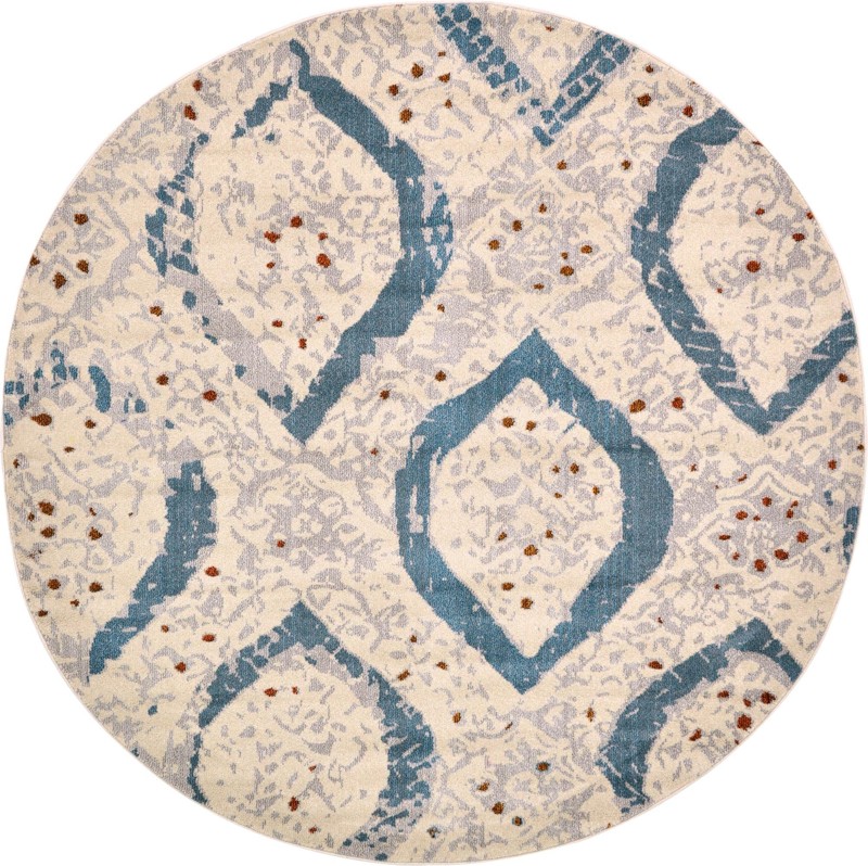 8' x 8' Manistee · Abstract Washable Rug