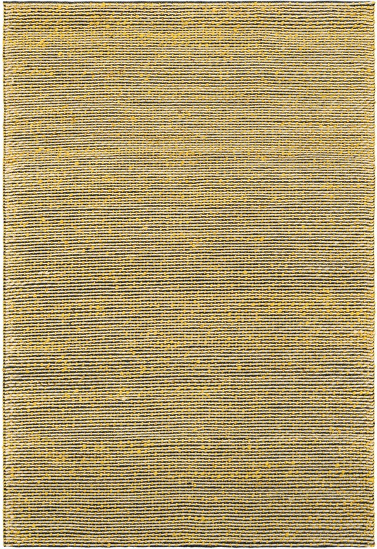 6' 1 x 9' Keeler · Solid Wool Rug, yellow and navy