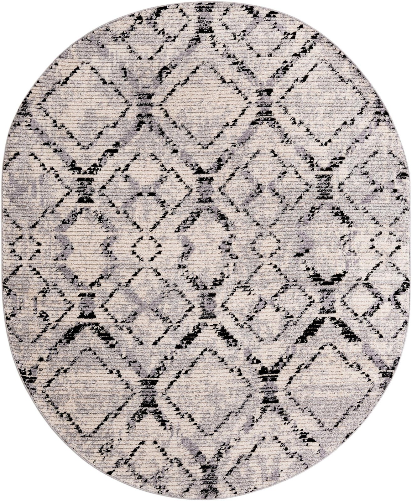 8' x 10' Tilden · Diamond rug, ivory