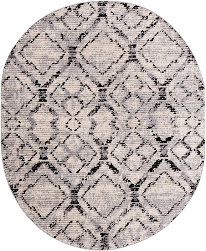 8' x 10' Tilden · Diamond rug, ivory