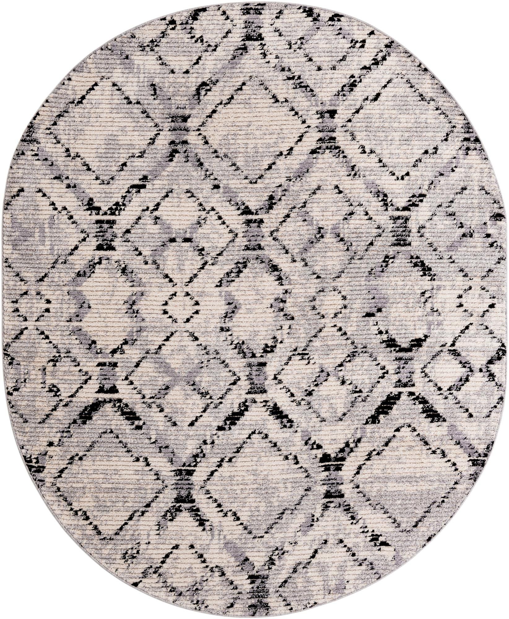 8' x 10' Tilden · Diamond rug, ivory