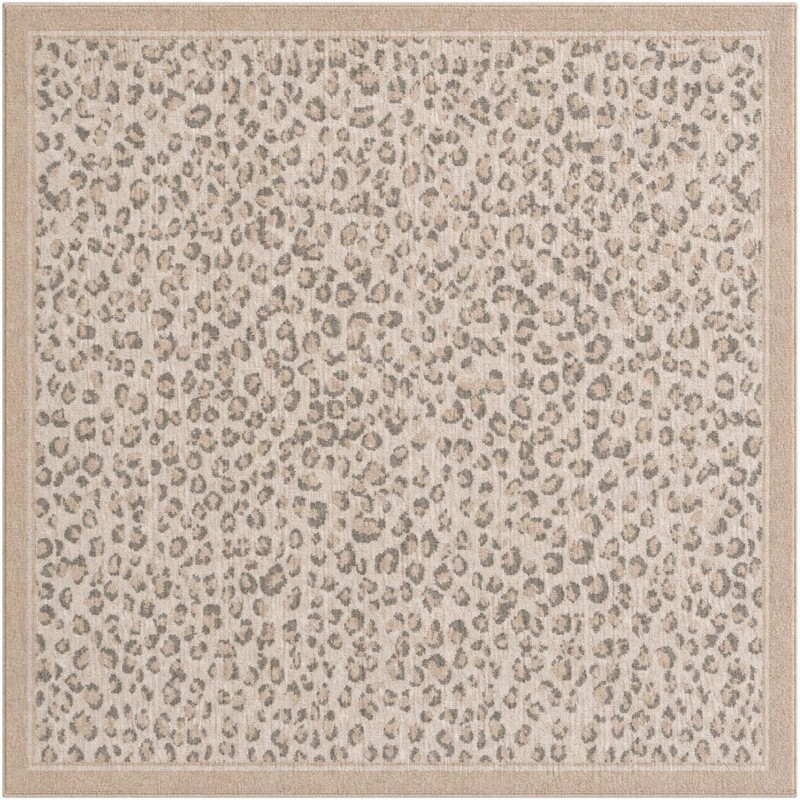 Butte · Leopard rug, ivory and beige