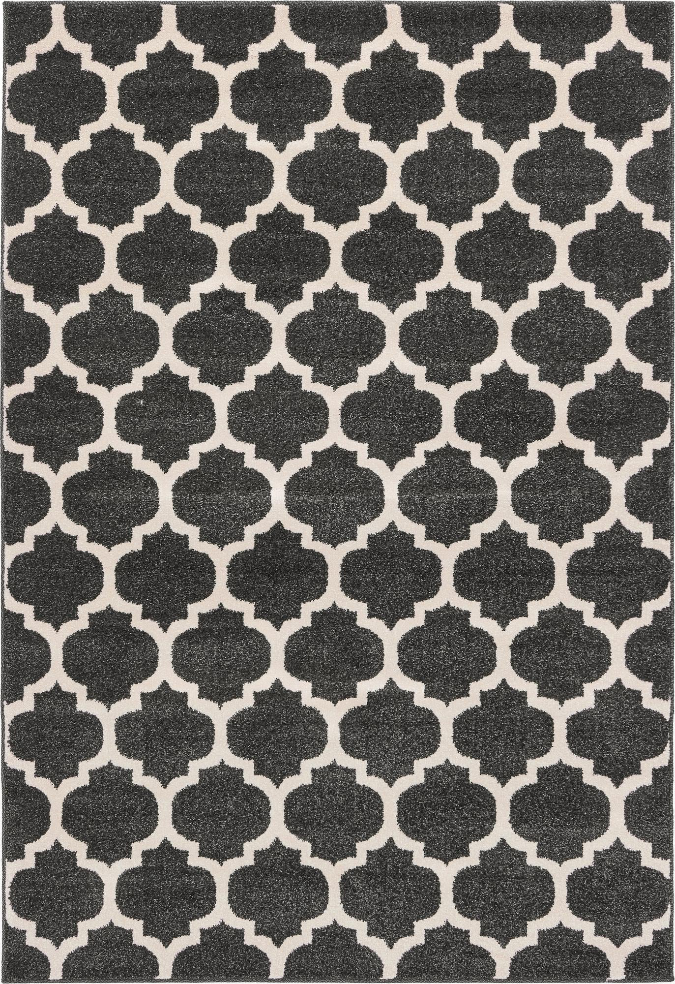 4' x 6' Arkwright · Trellis rug, fume
