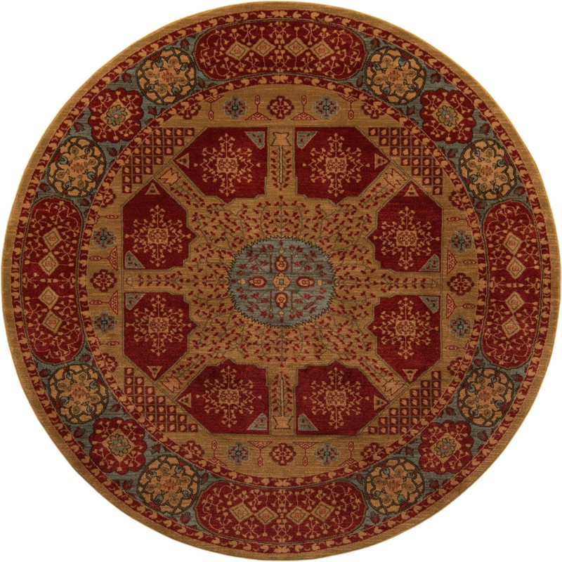 8' x 8' Wheeler · Border rug