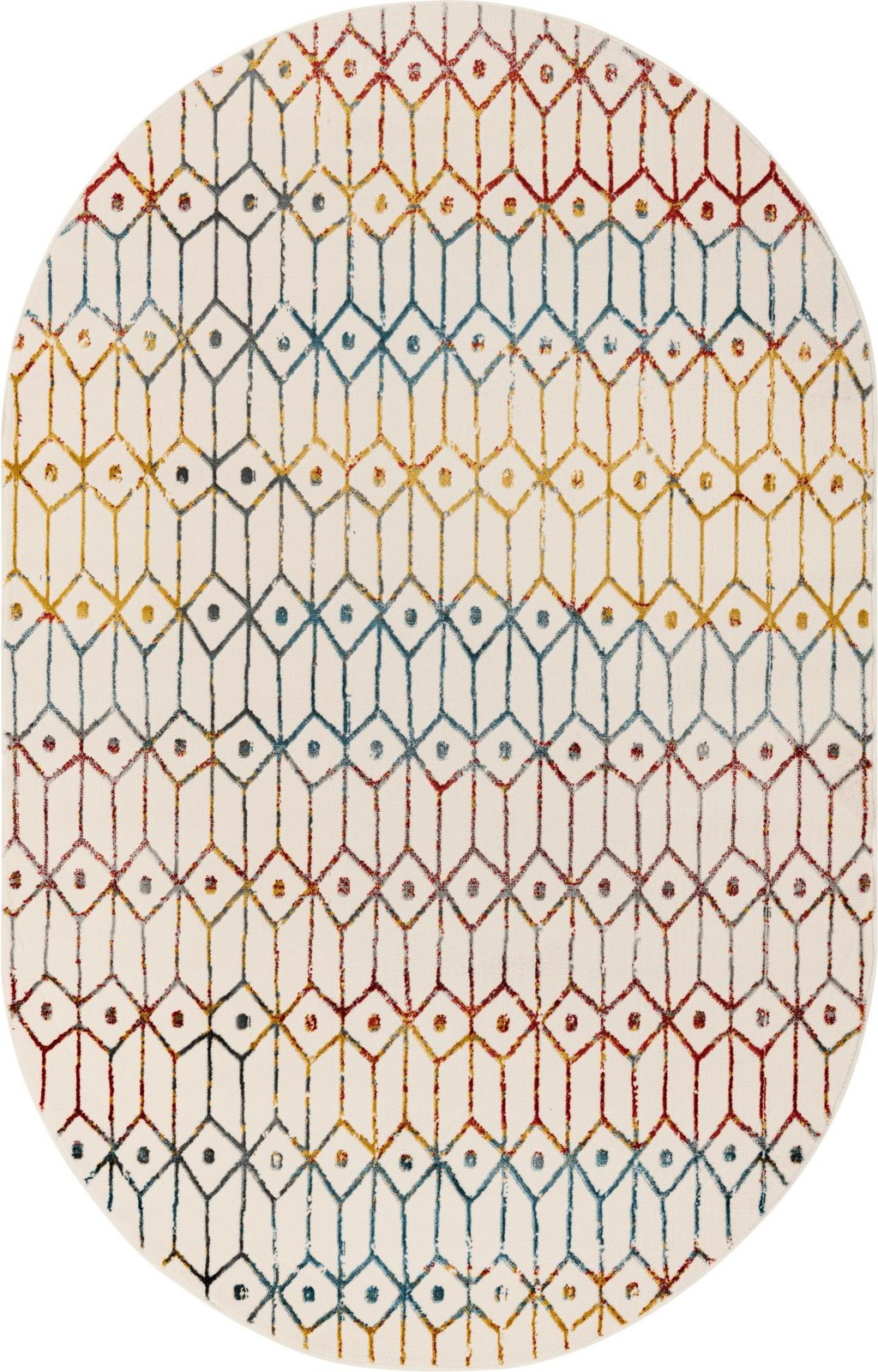 5' 3 x 8' Vincent · Geometric rug, multi