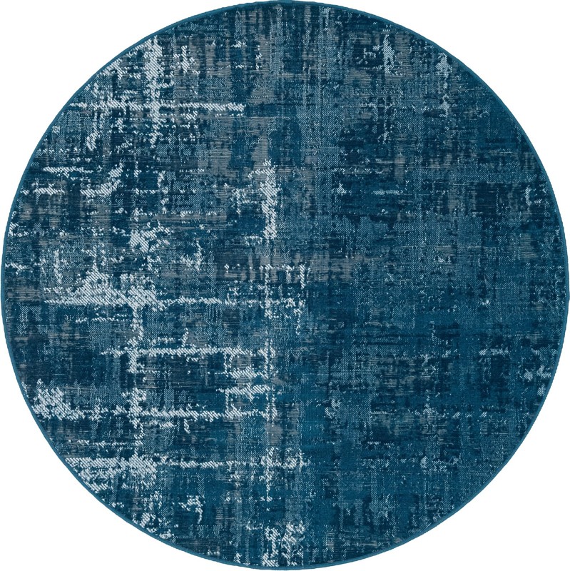 Byron · Abstract rug, blue