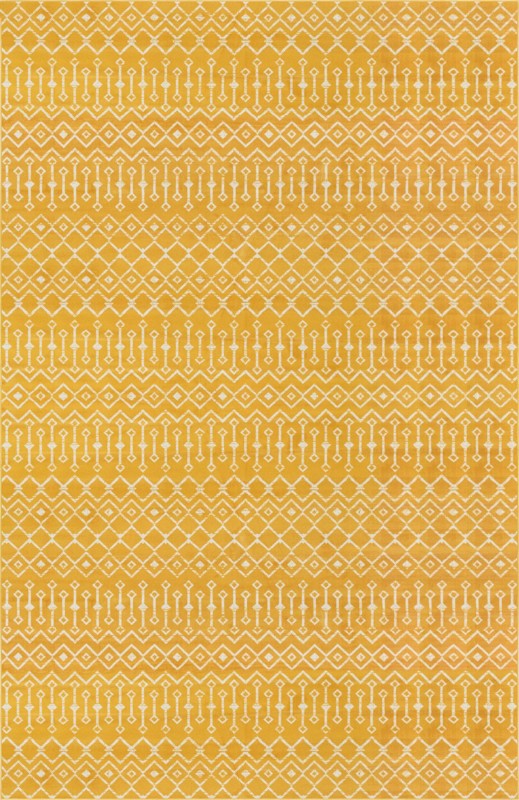 10' 8 x 16' 5 Dudley · Chevron rug, yellow
