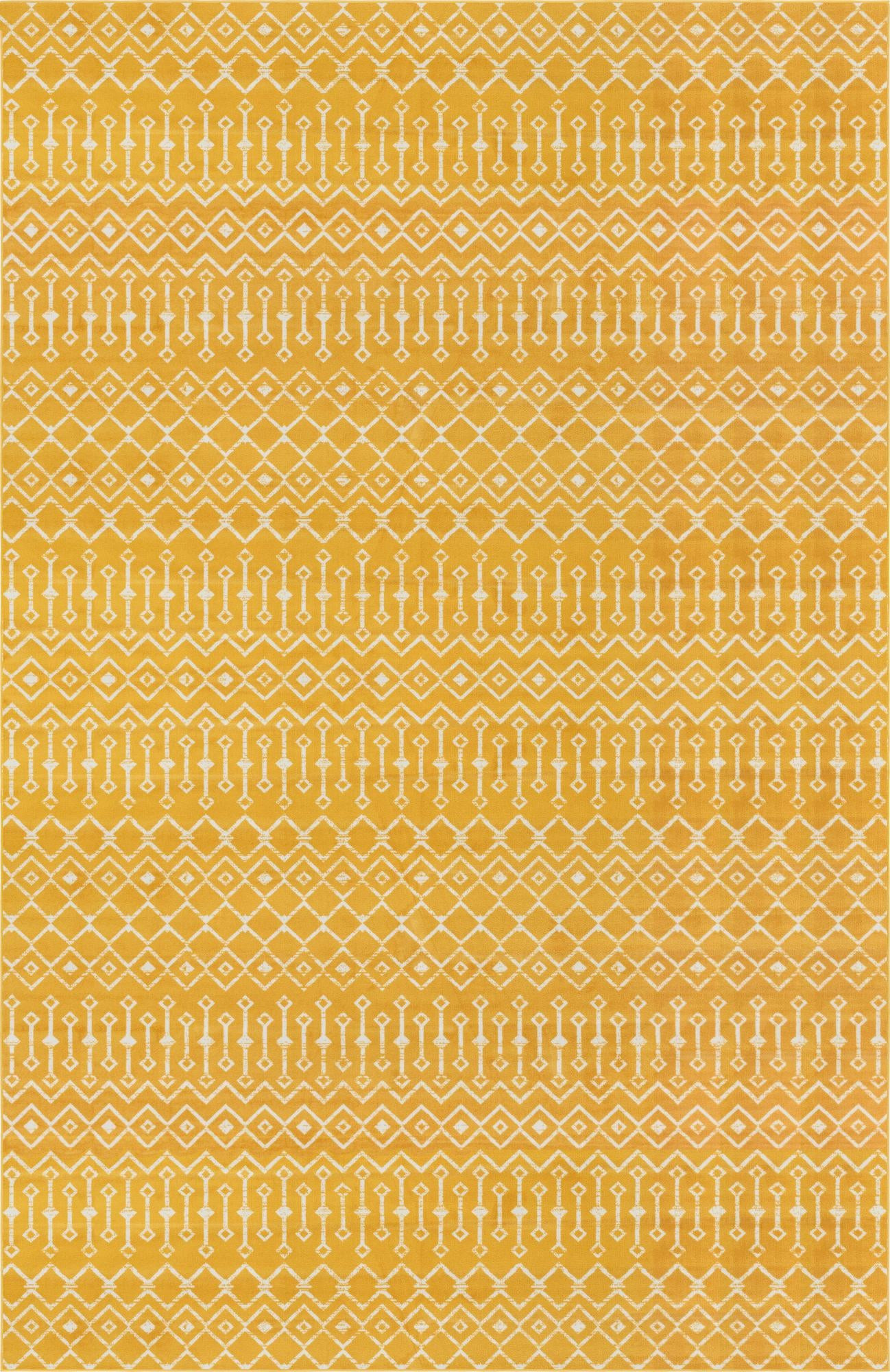10' 8 x 16' 5 Dudley · Chevron rug, yellow