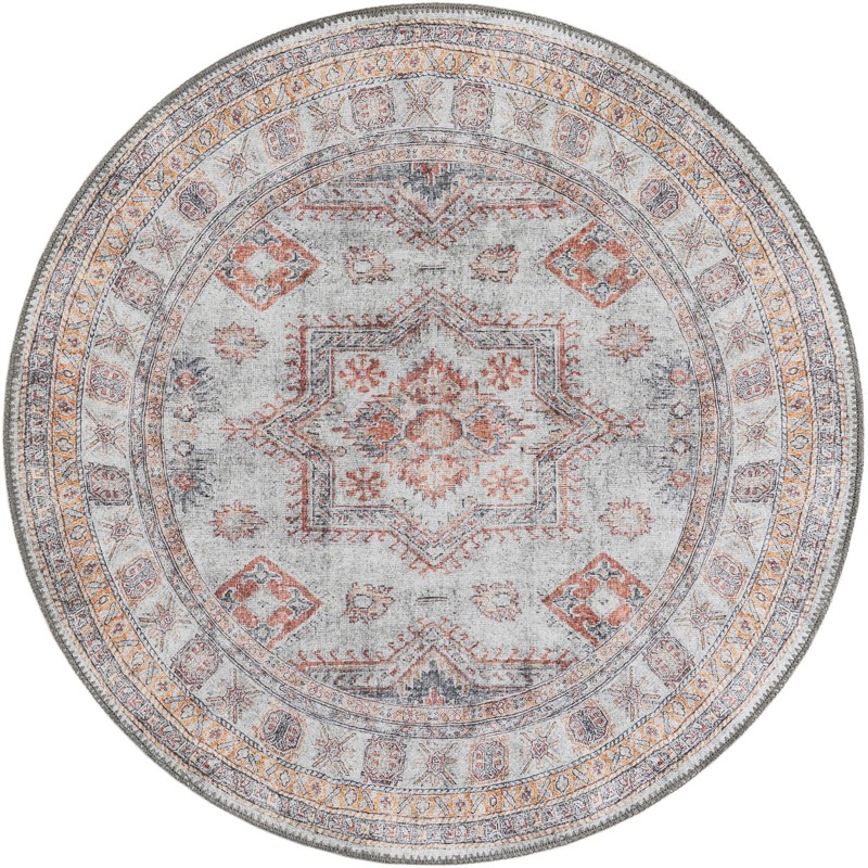 3' 6 x 3' 6 Pickett · Medallion Washable Rug, ivory