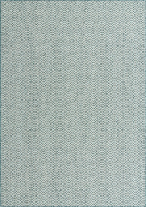 Fairley · Diamond Outdoor Rug, aqua