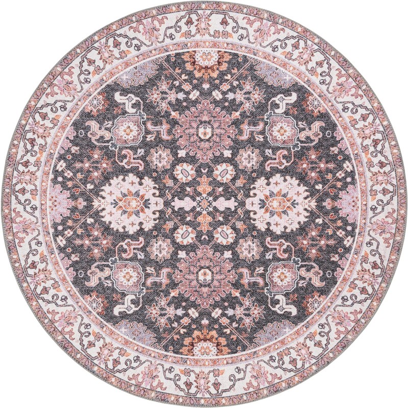 Carden · Border Washable Rug, gray